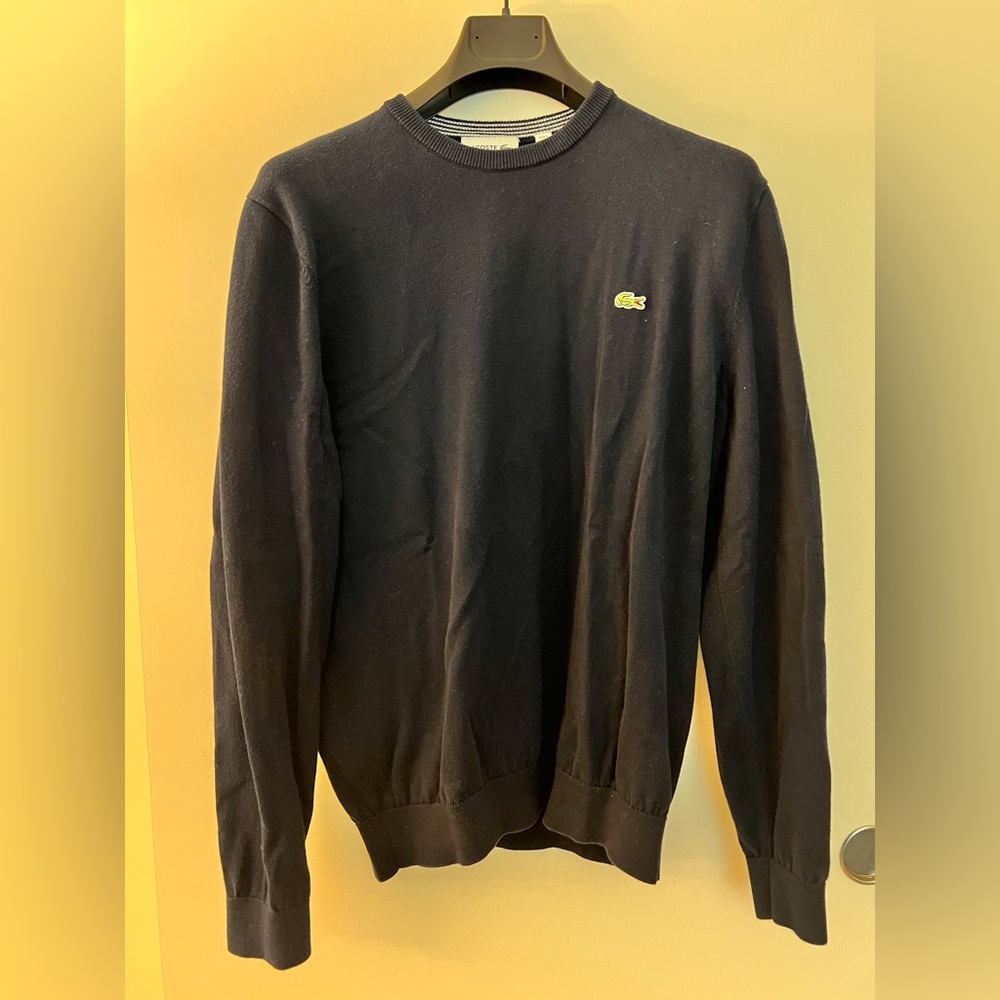 Lacoste Lightweight Sweatshirt in Navy (sz M)